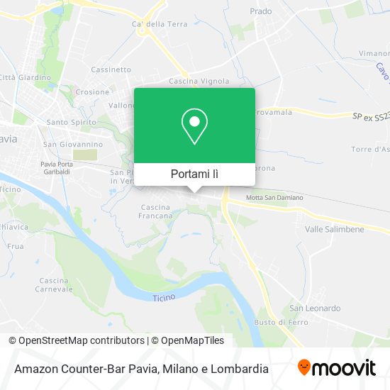 Mappa Amazon Counter-Bar Pavia