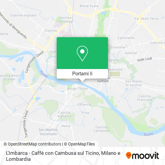 Mappa L'Imbarca - Caffè con Cambusa sul Ticino