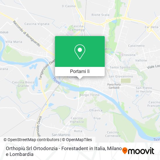 Mappa Orthopiù Srl Ortodonzia - Forestadent in Italia