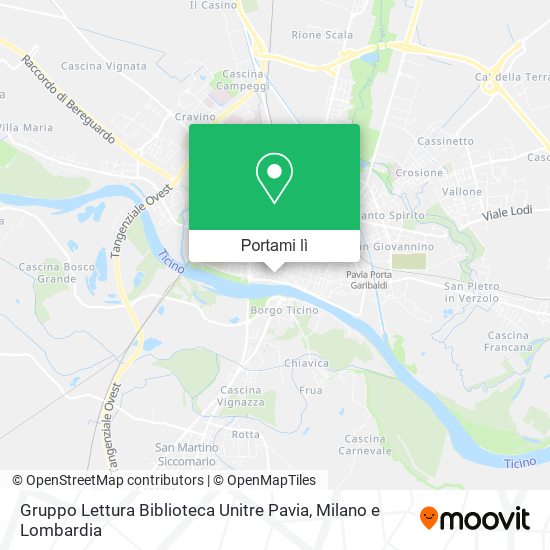 Mappa Gruppo Lettura Biblioteca Unitre Pavia