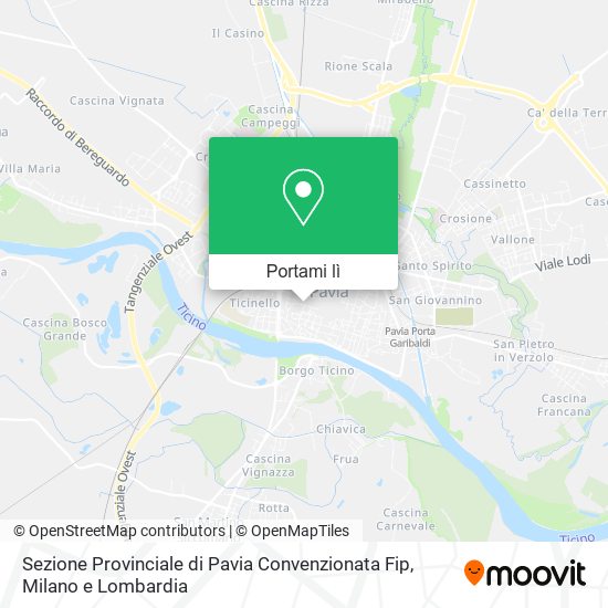 Mappa Sezione Provinciale di Pavia Convenzionata Fip