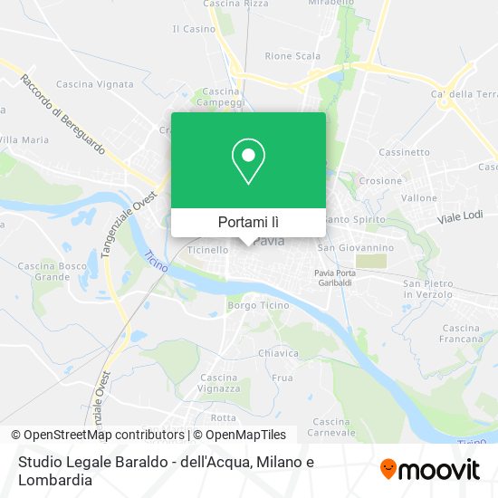 Mappa Studio Legale Baraldo - dell'Acqua