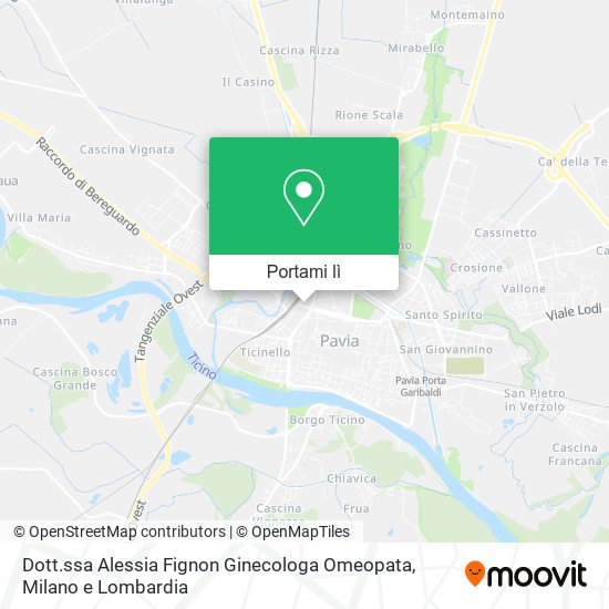Mappa Dott.ssa Alessia Fignon Ginecologa Omeopata