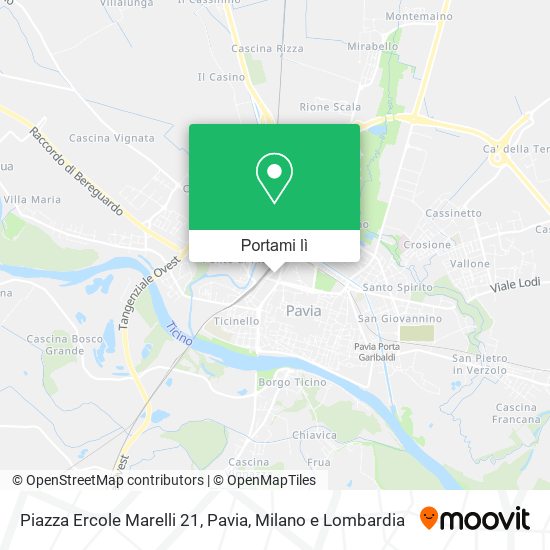 Mappa Piazza Ercole Marelli 21, Pavia