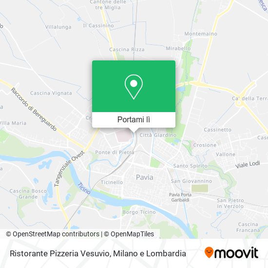 Mappa Ristorante Pizzeria Vesuvio
