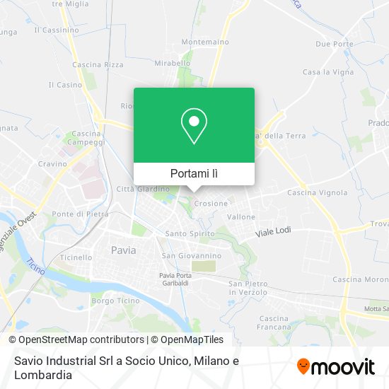 Mappa Savio Industrial Srl a Socio Unico