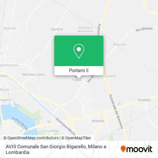 Mappa AVIS Comunale San Giorgio Bigarello