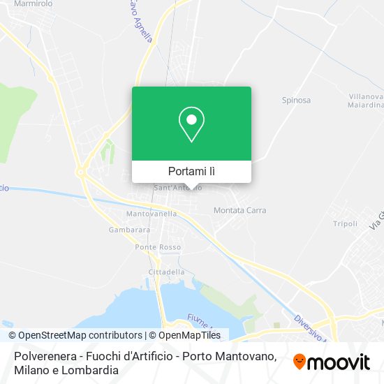 Mappa Polverenera - Fuochi d'Artificio - Porto Mantovano