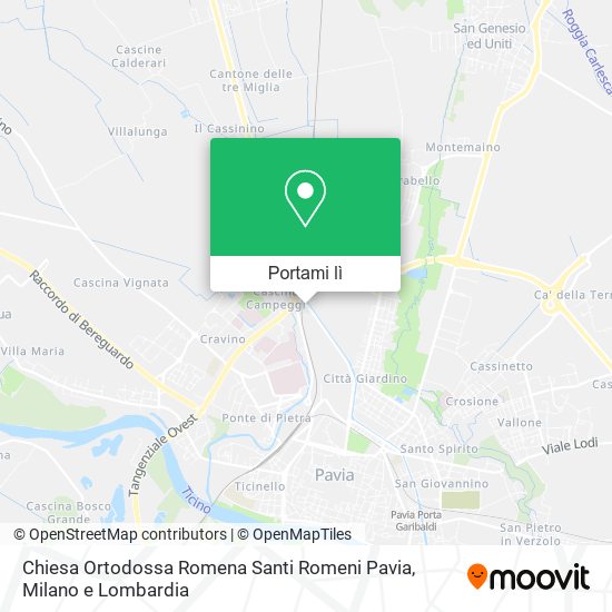 Mappa Chiesa Ortodossa Romena Santi Romeni Pavia