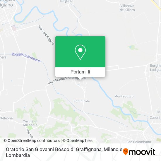 Mappa Oratorio San Giovanni Bosco di Graffignana