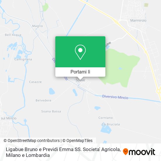 Mappa Ligabue Bruno e Previdi Emma SS. Societa' Agricola