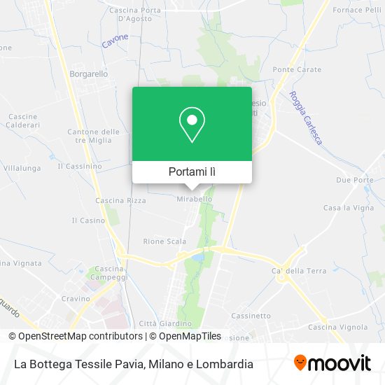 Mappa La Bottega Tessile Pavia