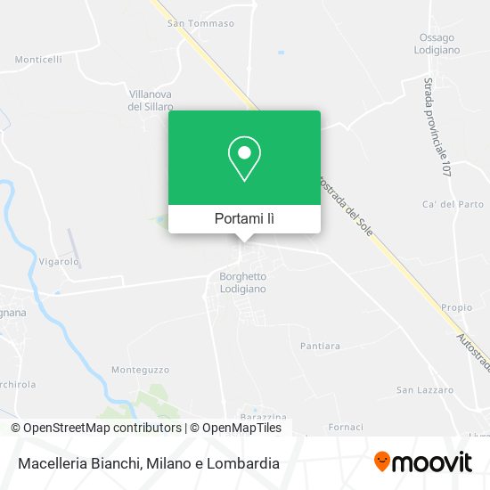 Mappa Macelleria Bianchi