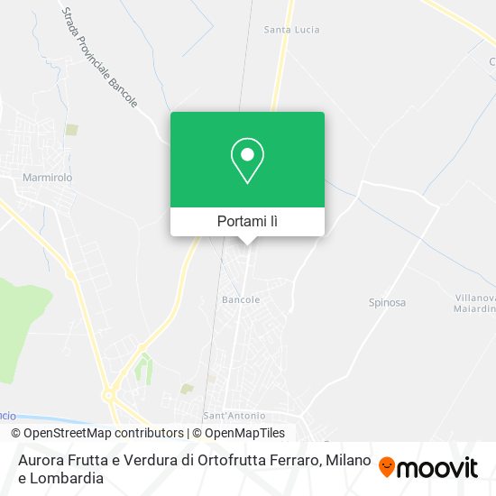 Mappa Aurora Frutta e Verdura di Ortofrutta Ferraro