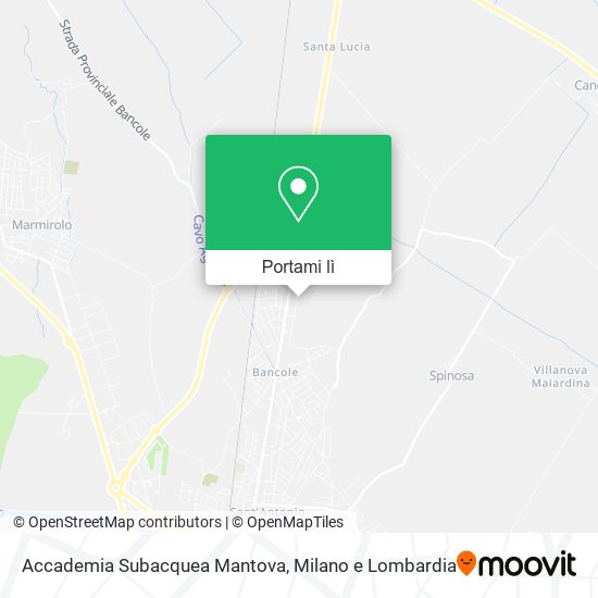 Mappa Accademia Subacquea Mantova