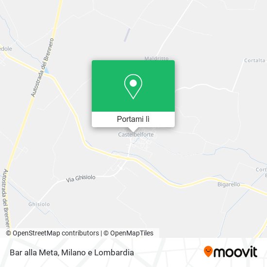 Mappa Bar alla Meta