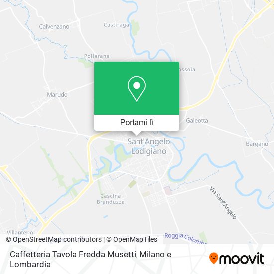 Mappa Caffetteria Tavola Fredda Musetti