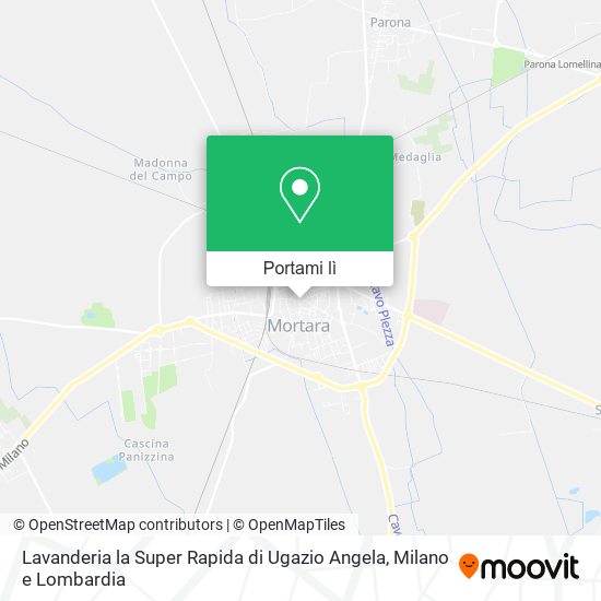 Mappa Lavanderia la Super Rapida di Ugazio Angela