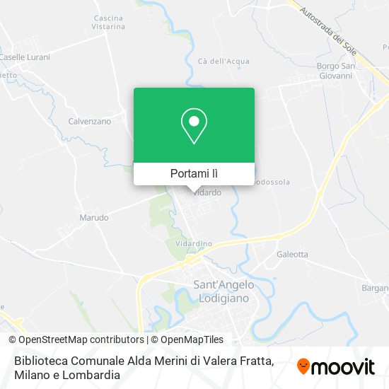 Mappa Biblioteca Comunale Alda Merini di Valera Fratta