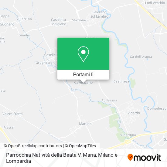 Mappa Parrocchia Natività della Beata V. Maria