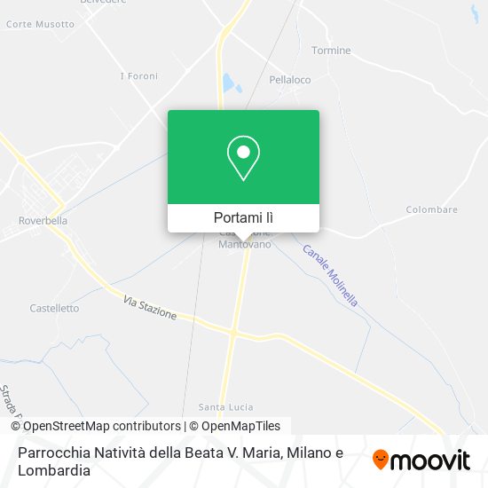 Mappa Parrocchia Natività della Beata V. Maria