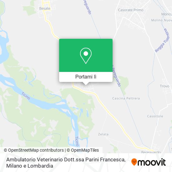 Mappa Ambulatorio Veterinario Dott.ssa Parini Francesca