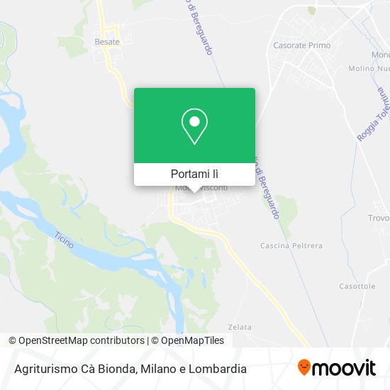 Mappa Agriturismo Cà Bionda