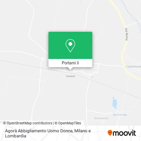 Mappa Agorà Abbigliamento Uomo Donna