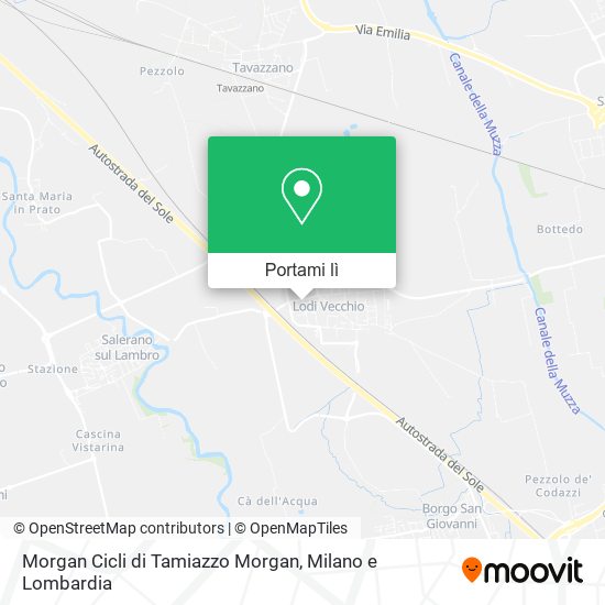 Mappa Morgan Cicli di Tamiazzo Morgan