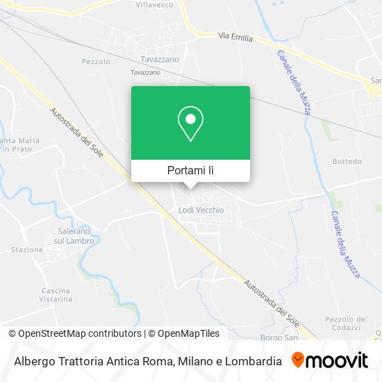 Mappa Albergo Trattoria Antica Roma