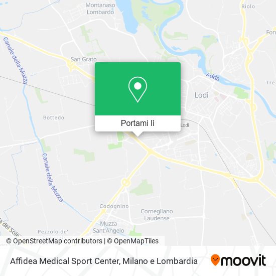 Mappa Affidea Medical Sport Center