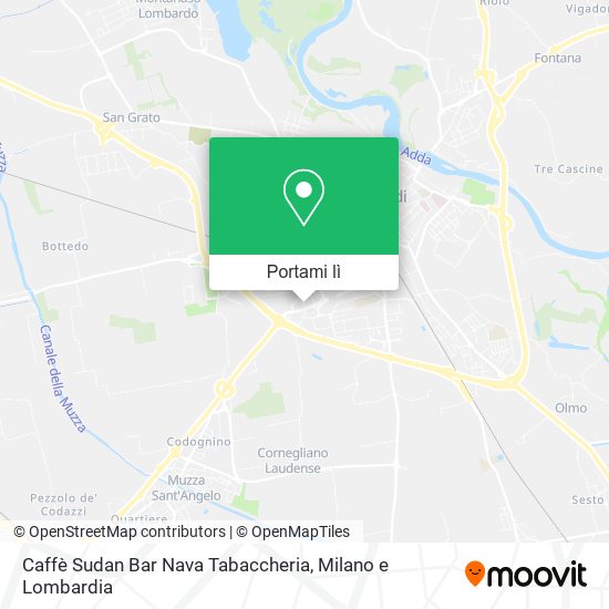 Mappa Caffè Sudan Bar Nava Tabaccheria