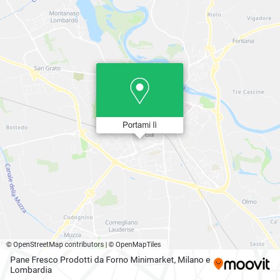 Mappa Pane Fresco Prodotti da Forno Minimarket