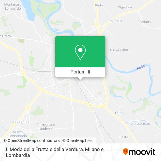 Mappa Il Moda della Frutta e della Verdura