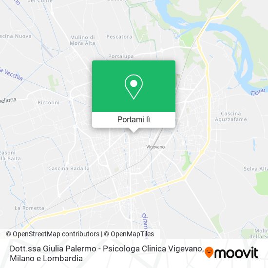 Mappa Dott.ssa Giulia Palermo - Psicologa Clinica Vigevano