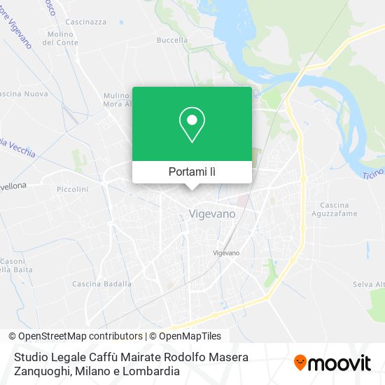 Mappa Studio Legale Caffù Mairate Rodolfo Masera Zanquoghi