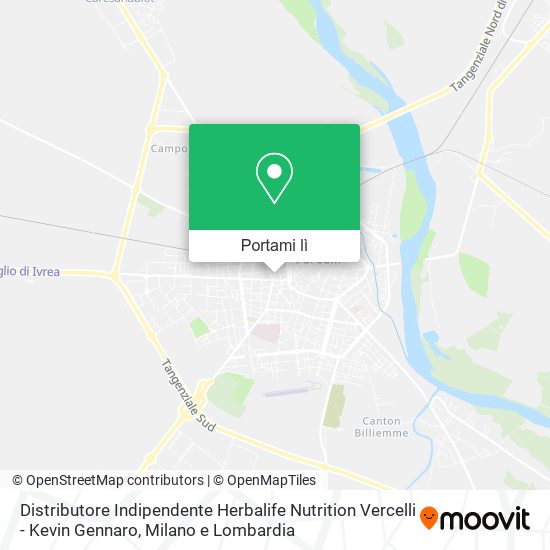 Mappa Distributore Indipendente Herbalife Nutrition Vercelli - Kevin Gennaro