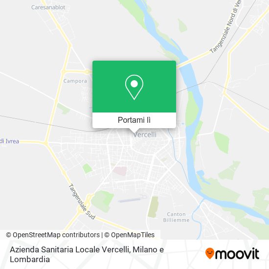 Mappa Azienda Sanitaria Locale Vercelli