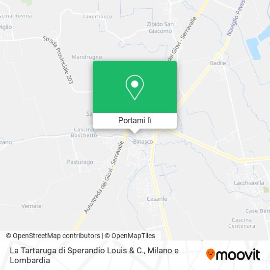 Mappa La Tartaruga di Sperandio Louis & C.