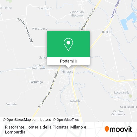 Mappa Ristorante Hosteria della Pignatta