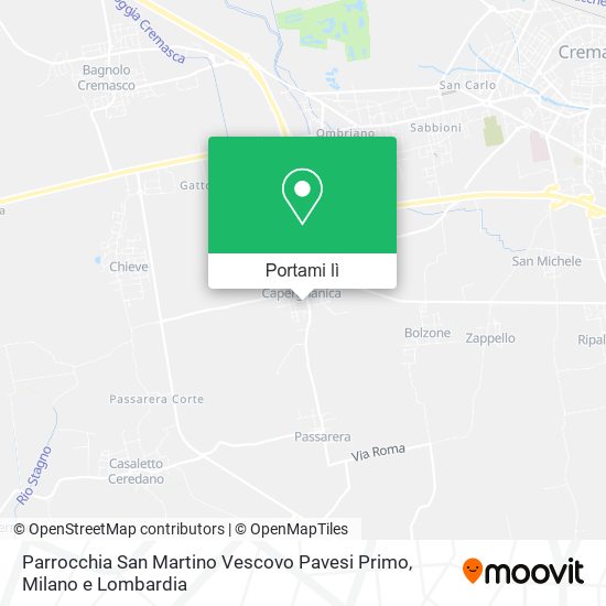 Mappa Parrocchia San Martino Vescovo Pavesi Primo