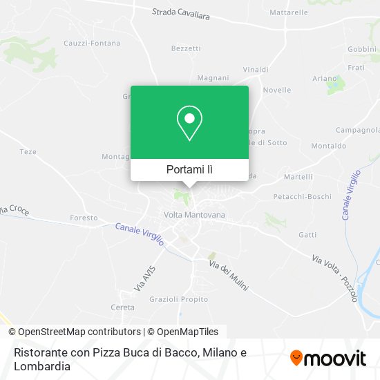 Mappa Ristorante con Pizza Buca di Bacco