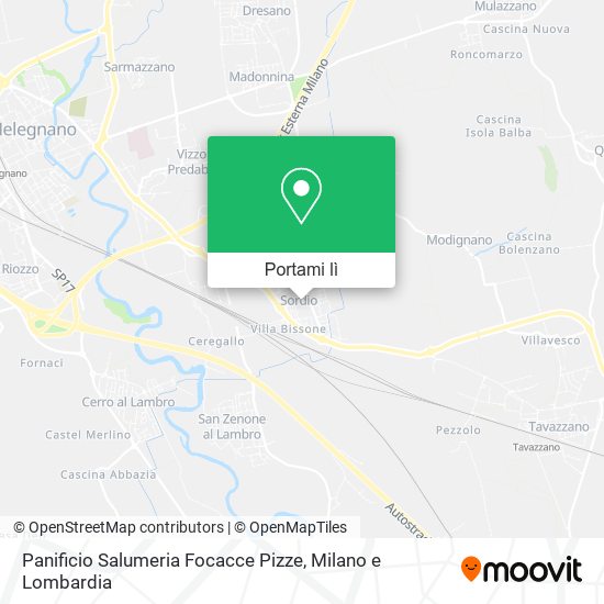 Mappa Panificio Salumeria Focacce Pizze