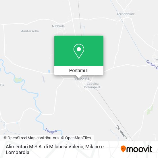 Mappa Alimentari M.S.A. di Milanesi Valeria