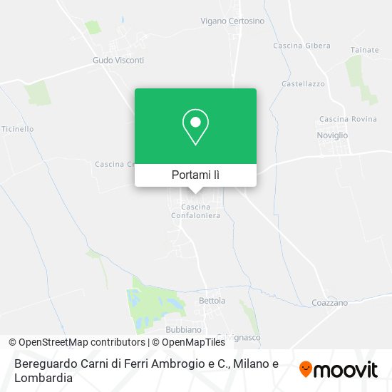 Mappa Bereguardo Carni di Ferri Ambrogio e C.