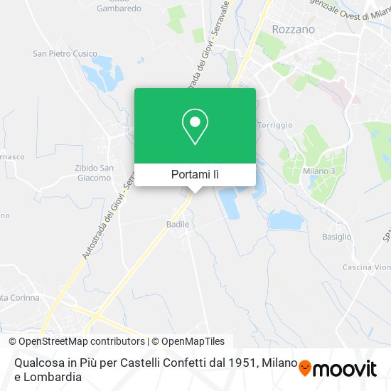 Mappa Qualcosa in Più per Castelli Confetti dal 1951