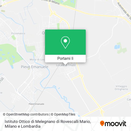 Mappa Istituto Ottico di Melegnano di Rovescalli Mario