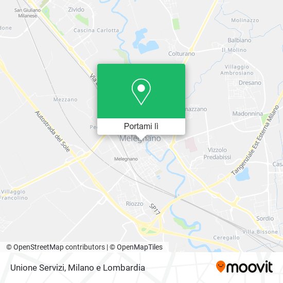 Mappa Unione Servizi