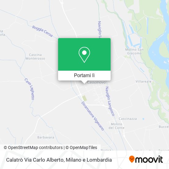 Mappa Calatrò Via Carlo Alberto