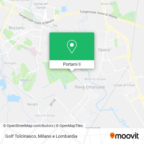 Mappa Golf Tolcinasco